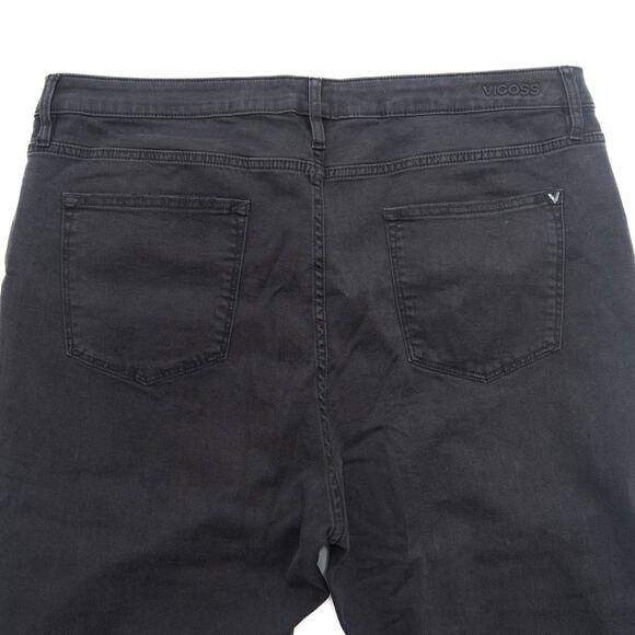 Vigoss Black High Rise Twisted Split Leg Jeans Size 22 - Picture 7 of 13